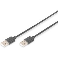 DIGITUS USB 2.0 Anschlusskabel, Typ A St/St 1.8m schwarz DIGITUS USB 2.0 Anschlusskabel, Typ A St/St 1.8m schwarz von Digitus