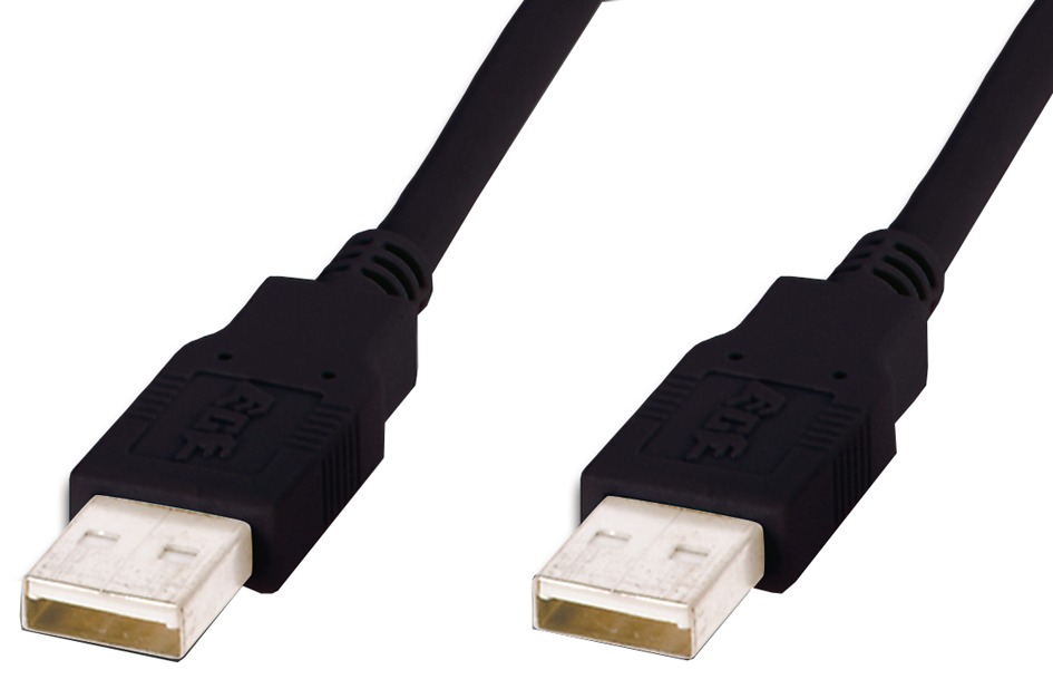 DIGITUS USB 2.0 Anschlusskabel, USB-A - USB-A Stecker, 1,0 m von Digitus