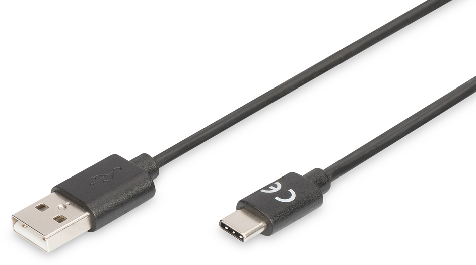 DIGITUS USB 2.0 Anschlusskabel, USB-C - USB-A, 1,8 m DIGITUS USB 2.0 Anschlusskabel, USB-C - USB-A, 1,8 m von Digitus