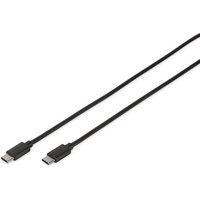 DIGITUS USB 2.0 Anschlusskabel 1,8m Typ-C zu C High Speed St./St. schwarz von Digitus