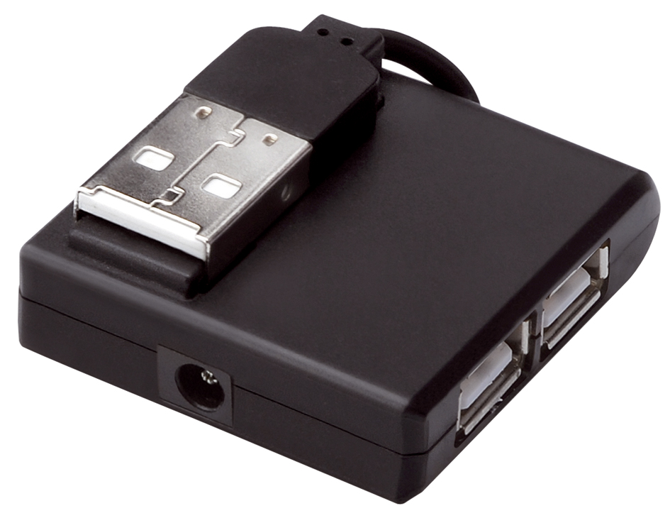 DIGITUS USB 2.0 Hub, 4-Port, schwarz von Digitus