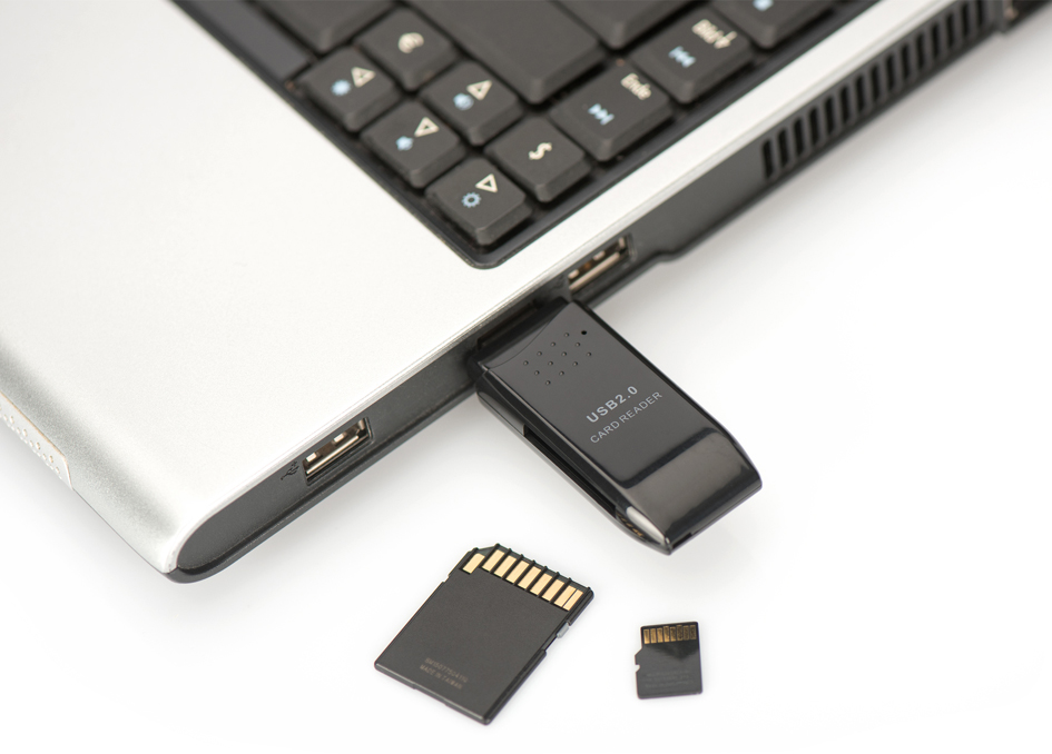DIGITUS USB 2.0 Multi Card Reader Stick, SD / Micro SD von Digitus