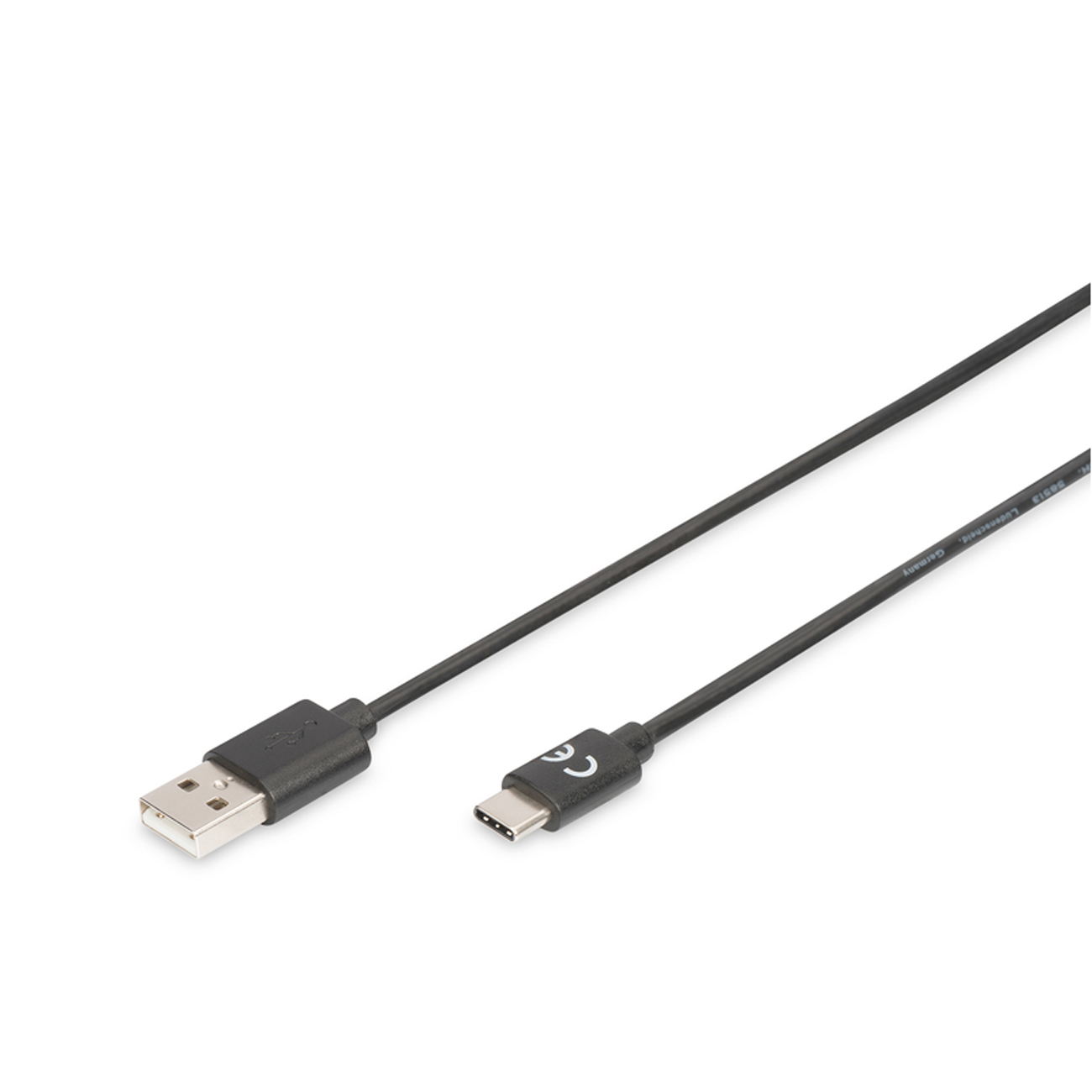 DIGITUS USB 2.0 Verbindungskabel Typ C -A St/St 1,8m, sw DIGITUS USB 2.0 Verbindungskabel Typ C -A St/St 1,8m, sw von Digitus