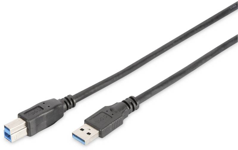 DIGITUS USB 3.0 Anschlusskabel Typ A -B  St/St     1.8m,  sw von Digitus