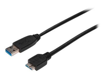 DIGITUS USB 3.0 Anschlusskabel Typ A -mikro B St/St 0.25m sw von Digitus
