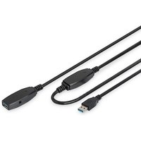 DIGITUS USB 3.0 aktives Verlängerungskabel 10m Typ-A St./Bu. schwarz DA-73105 DIGITUS USB 3.0 aktives Verlängerungskabel 10m Typ-A St./Bu. schwarz DA-73105 von Digitus