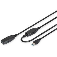 DIGITUS USB 3.0 aktives Verlängerungskabel 20m Typ-A St./Bu. schwarz DA-73107 DIGITUS USB 3.0 aktives Verlängerungskabel 20m Typ-A St./Bu. schwarz DA-73107 von Digitus