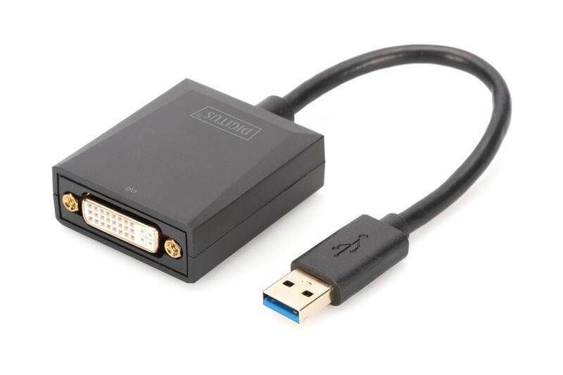 DIGITUS USB 3.0 auf DVI Adapter USB 3.0 auf DVI Adapter, 1080p Eingang USB, A... von Digitus