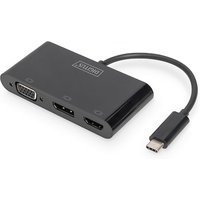 DIGITUS USB-C 3in1 Triple Monitor Adapter (HDMI, DP, VGA) von Digitus