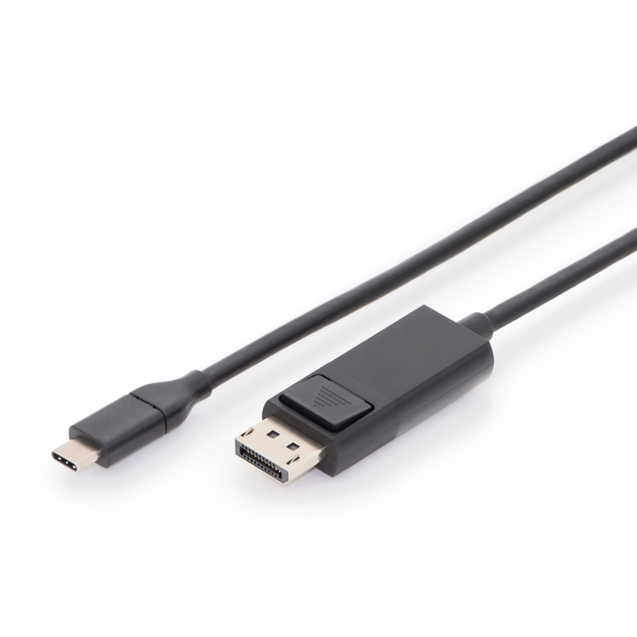 DIGITUS USB C Adapterkabel Typ C -DP 32,4GB  St/St 2.0m,  sw von Digitus