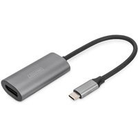 DIGITUS USB-C - DP Adapter, 20 cm 8K/30Hz, silber, Aluminium Gehäuse DIGITUS USB-C - DP Adapter, 20 cm 8K/30Hz, silber, Aluminium Gehäuse von Digitus