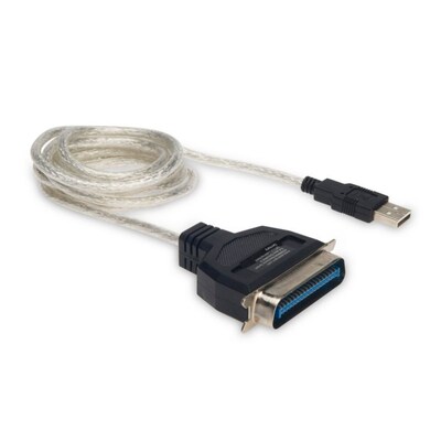 DIGITUS USB Druckerkabel 1,8m Typ-A zu Parallel St./St. transparent von Digitus