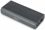 DIGITUS USB M.2 Festplattengehäuse, SSD, extern, NVMe, 40Gbps, USB 4.0, Aluminium, toolfree (DA-71158) von Digitus