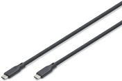 Assmann DIGITUS - USB-Kabel - 24 pin USB-C (M) zu 24 pin USB-C (M) - USB 3,2 Gen 1  5 A - 2,0m - USB-Stromversorgung (100 W), up to 5 Gbps data transfer rate - Schwarz (AK-300342-020-S) von Digitus