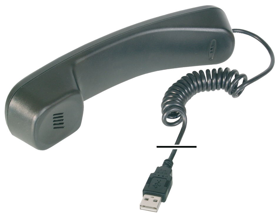 DIGITUS USB Telefonhörer, schwarz, Plug & Play DIGITUS USB Telefonhörer, schwarz, Plug & Play von Digitus