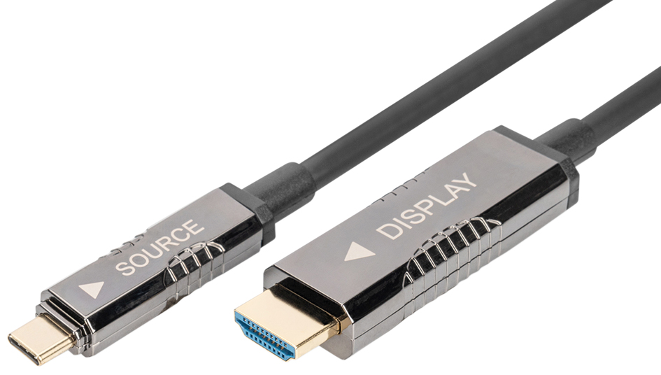 DIGITUS USB Typ-C auf HDMI AOC Adapterkabel, 20 m von Digitus