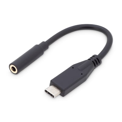 DIGITUS USB Type-C™ Audio Adapter / Konverter, Type-C™/St auf 3.5mm Klinke/Bu von Digitus