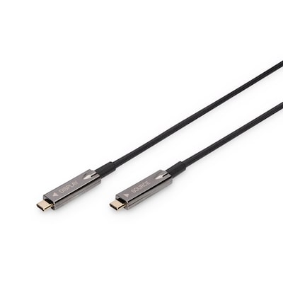 DIGITUS USB Type-C - USB Type-C AOC Hybrid Glasfaserkabel 4K, 15m von Digitus