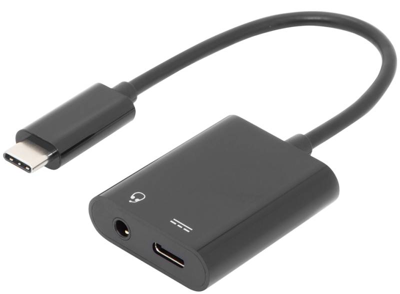 DIGITUS USB Verteilerkabel, USB-C + 3,5 mm Klinke, 0,2 m von Digitus