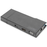 DIGITUS Universal Docking Station, USB 3.0, 7-Port, Travel 2x Video, 2x USB 3.0 von Digitus