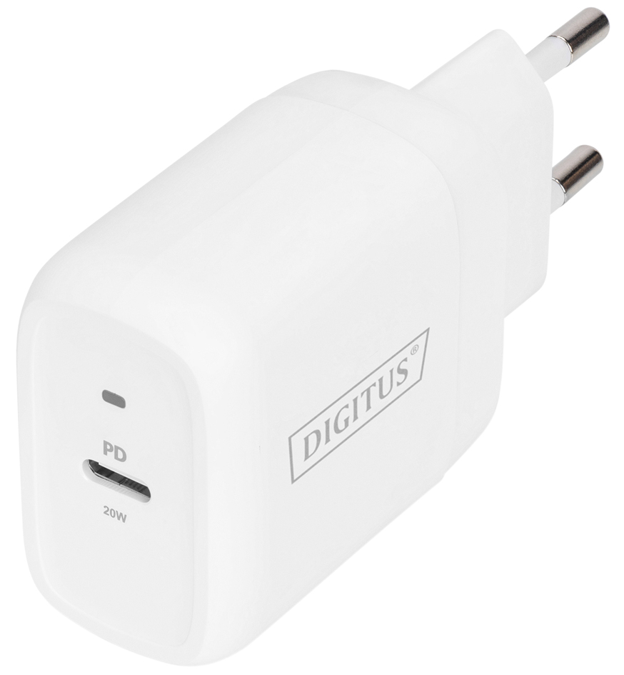 DIGITUS Universal Ladeadapter, USB-C, 20 W, weiß von Digitus