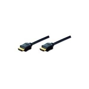 DIGITUS - Video-/Audio-/Netzwerkkabel - HDMI - 28 AWG - HDMI, 19-polig (M) - HDMI, 19-polig (M) - 10,0m - Dreifachisolierung - Schwarz (DK-330107-100-S) von Digitus