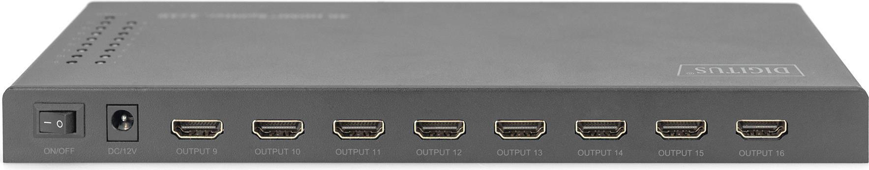 DIGITUS - Video-/Audio-Splitter - 16 x HDMI - Desktop (DS-45328) von Digitus