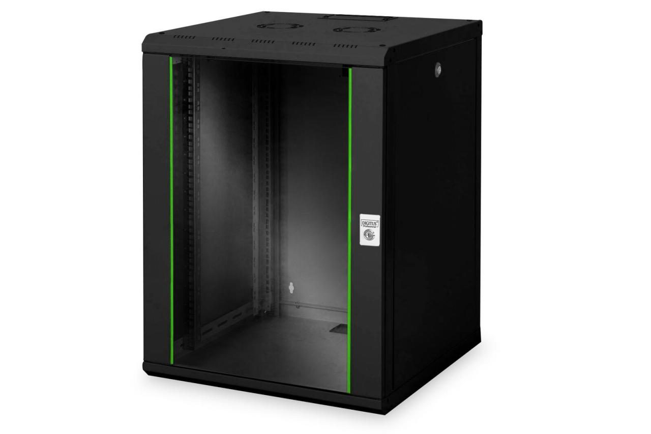 Digitus 16HE 19"-Wandgehäuse Unique Serie RAL 9005 schwarz von Digitus