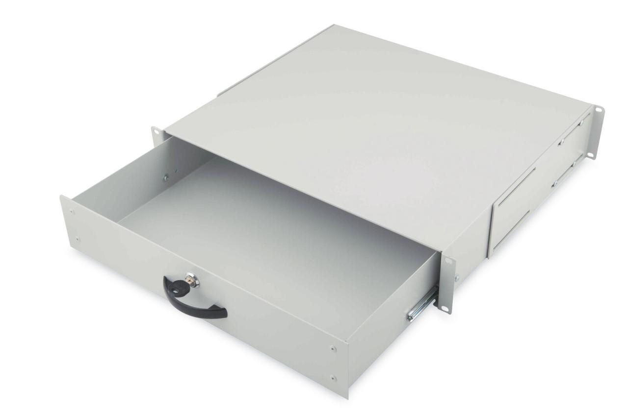 Digitus 19" Serverschrank Schublade für Tastaturen & Dokumente 2HE RAL7035 gr... von Digitus