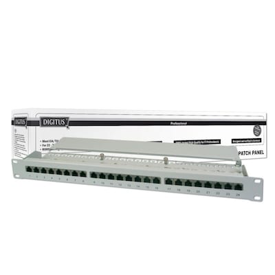 Digitus 24 Port Cat6 Patchpanel 19" Patchfeld 1HE RackMount DN-91624S von Digitus