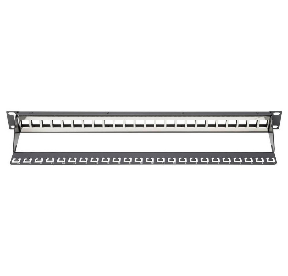 Digitus 24 Port Modulares Patch Panel, geschirmt Netzwerk-Patch-Panel Digitus 24 Port Modulares Patch Panel, geschirmt Netzwerk-Patch-Panel von Digitus