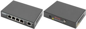 Digitus 4-Port Gigabit 4PPoE Extender - 802.3at - 60 W - Gigabit Ethernet - 10,100,1000 Mbit/s - IEEE 802.3af - IEEE 802.3at - Voll - Cat5e - Schwarz (DN-95128-1) von Digitus