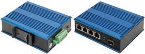 Digitus 4-port 10/100/1000BASE-TX+1000Base-FX Industrial PoE Switch - Unmanaged - Gigabit Ethernet (10/100/1000) - Vollduplex - Power over Ethernet (PoE) (DN-651135) von Digitus