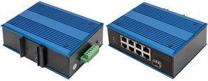 Digitus 8-Port 10/100Base-TX(PoE) to 100Base-FX Industrial PoE Switch - Unmanaged - Fast Ethernet (10/100) - Vollduplex - Power over Ethernet (PoE) (DN-651133) von Digitus