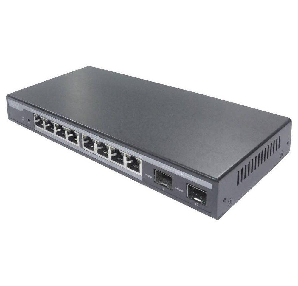 Digitus 8-Port Gigabit PoE-Switch + 2 SFP, Level 2 Netzwerk-Switch Digitus 8-Port Gigabit PoE-Switch + 2 SFP, Level 2 Netzwerk-Switch von Digitus