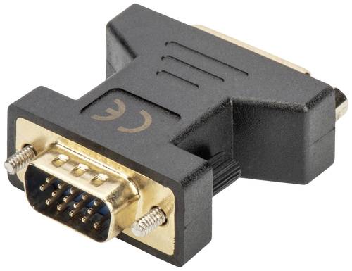 Digitus AK-320505-000-S DVI / VGA Adapter [1x DVI-Buchse 24+5pol. - 1x VGA-Stecker] Schwarz von Digitus