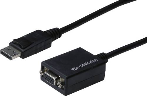 Digitus AK-340403-001-S DisplayPort / VGA Adapter [1x DisplayPort Stecker - 1x VGA-Buchse] Schwarz 1 von Digitus