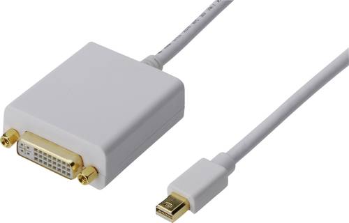 Digitus AK-340406-001-W DisplayPort / DVI Adapter [1x Mini-DisplayPort Stecker - 1x DVI-Buchse 24+5p von Digitus