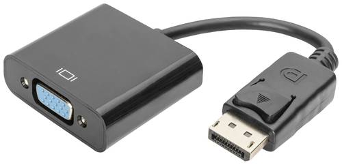 Digitus AK-340410-001-S DisplayPort / VGA Adapter [1x DisplayPort Stecker - 1x VGA-Buchse] Schwarz 1 von Digitus