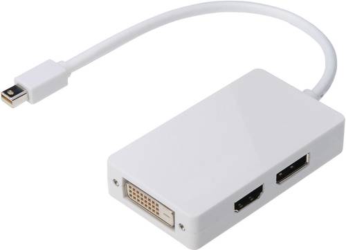 Digitus AK-340509-002-W DisplayPort / HDMI / DVI Adapter [1x Mini-DisplayPort Stecker - 1x DisplayPo von Digitus