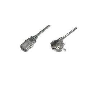 Digitus ASSMANN - Stromkabel (250 VAC) - IEC 320 EN 60320 C13 (W) - CEE 7/7 (SCHUKO) (M) - 5 m - 90-Grad-Anschluss - Schwarz - Europa (AK-440100-050-S) von Digitus