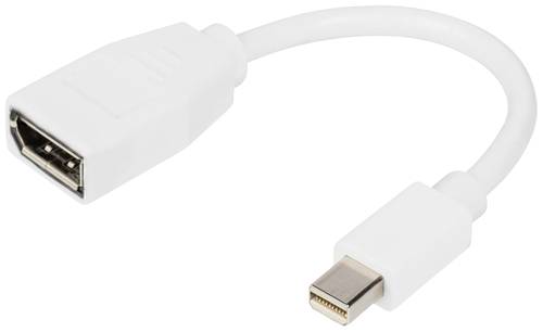Digitus Adapter DisplayPort Stecker, Mini DisplayPort Stecker 0.15m Weiß DB-340405-001-W DisplayPor von Digitus