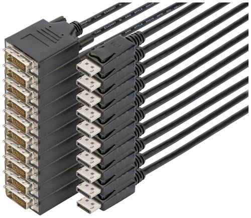 Digitus Adapterkabel DisplayPort Stecker, DVI-D 24+1pol. Stecker 2.00m Schwarz AK-990900-020-S Displ Digitus Adapterkabel DisplayPort Stecker, DVI-D 24+1pol. Stecker 2.00m Schwarz AK-990900-020-S Displ von Digitus