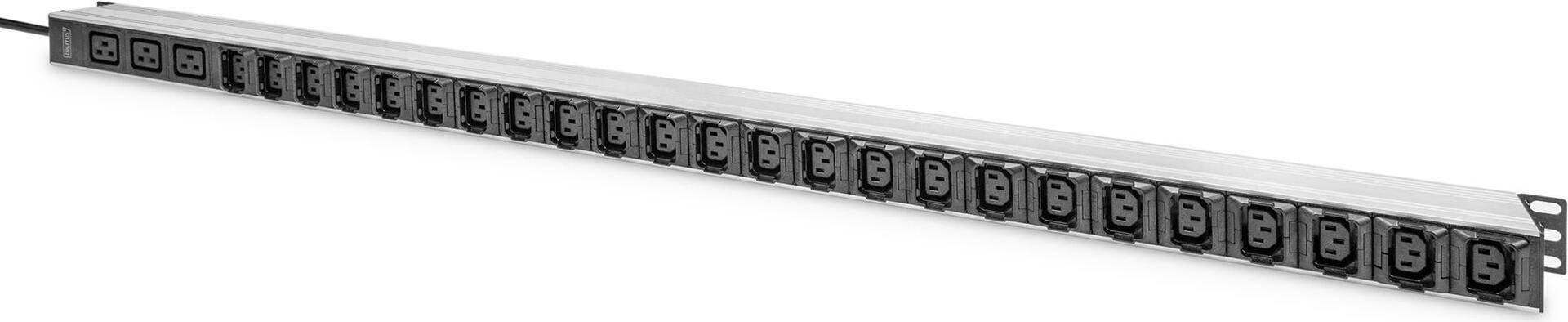 Digitus Basis IT PDU - 1-phasig 16A - 24 x C13 - 3 x C19 - 3 m Zuleitung - IEC 60309 16 A Stecker (DN-95450) von Digitus