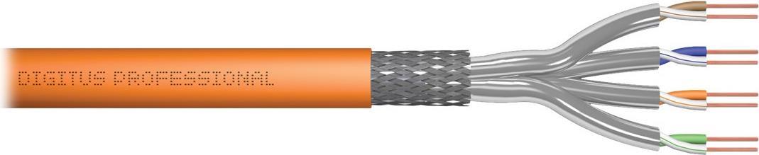 Digitus - Bulkkabel - 250 m - 5 mm - SFTP, PiMF -Cat.7 Rohkabel - IEEE 802.3an/IEEE 802.5 - halogenfrei, Riser, robust, campus - orange, RAL 2000 (DK-1743-VH-250) von Digitus