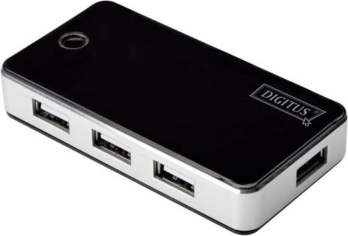 Digitus DA-70222 7 Port USB 2.0-Hub Schwarz, Silber von Digitus