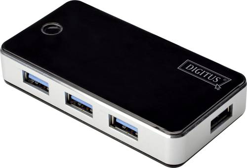 Digitus DA-70231 4 Port USB 3.2 Gen 1-Hub (USB 3.0) Schwarz, Silber von Digitus