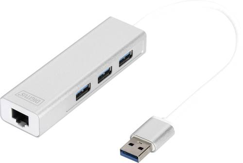 Digitus DA-70250-1 3+1 Port USB 3.2 Gen 1-Hub (USB 3.0) Silber von Digitus