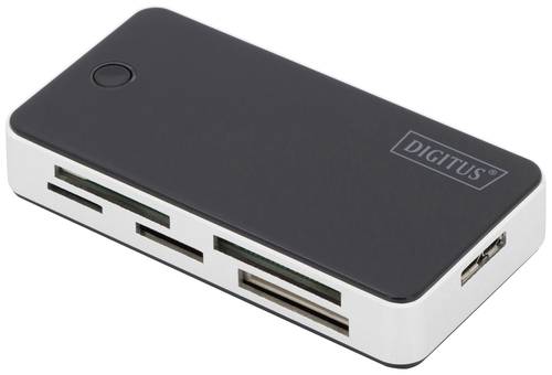 Digitus DA-70330-1 USB-Kartenleser Smartphone/Tablet USB 3.0, USB-A, Micro USB 2.0 Schwarz/Weiß von Digitus