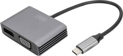 Digitus DA-70827 DisplayPort / RGB / USB-C® Adapter [1x USB-C® - 2x DisplayPort Buchse, VGA-Buchse von Digitus